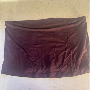 Derek Lam 10 Crosby Burgundy Knit Strapless Tube Top XL